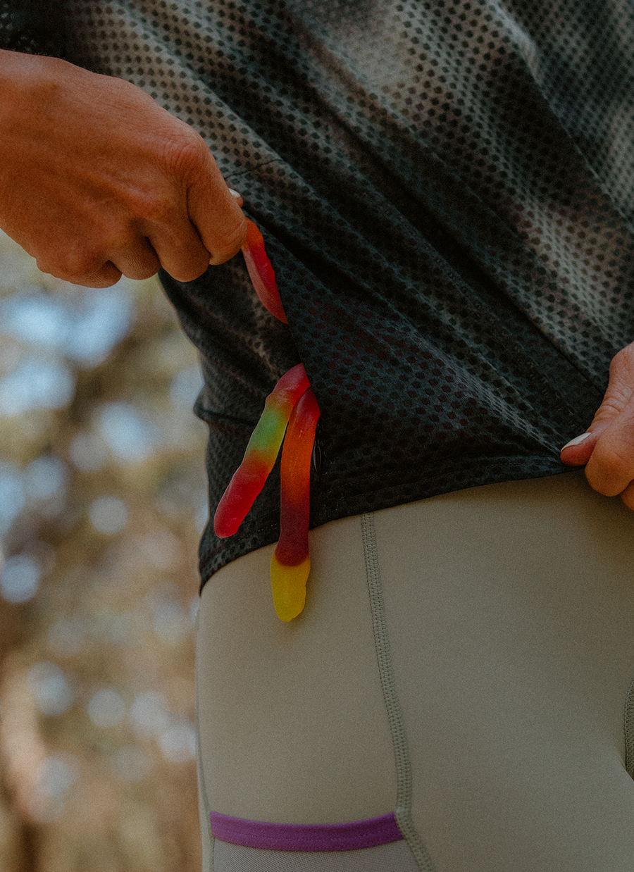 Secure zip pocket.